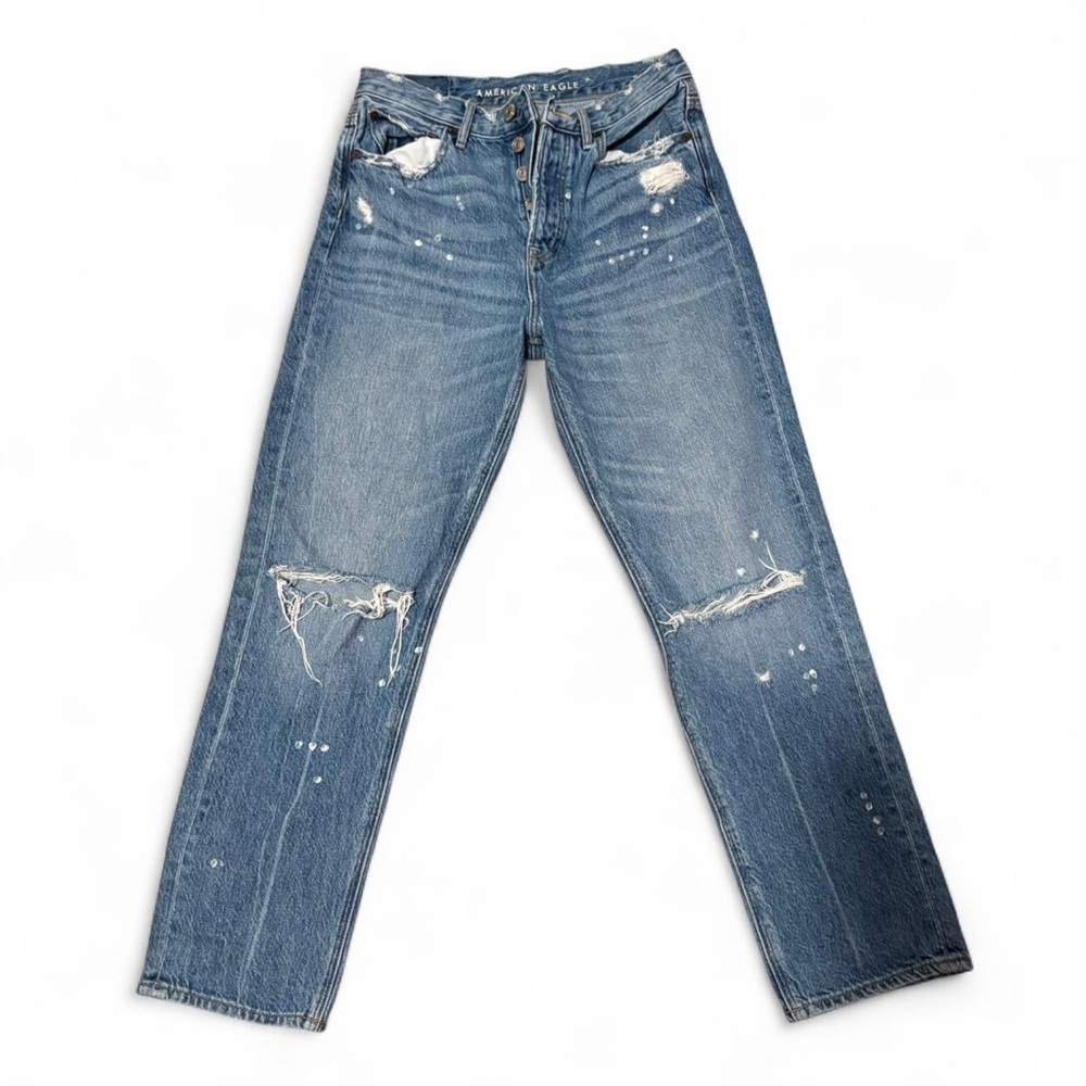 American Eagle 90s boyfriend distressed size zero‎ jeans